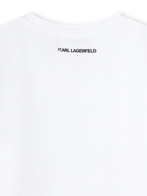 Karl Lagerfeld Kids Karl Lagerfeld Kids T-Shirt Z30489 D Bílá Regular Fit
