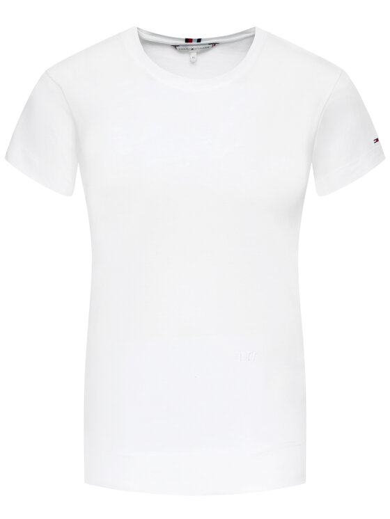 Tommy Hilfiger Tommy Hilfiger T-Shirt WW0WW25270 Λευκό Relaxed Fit
