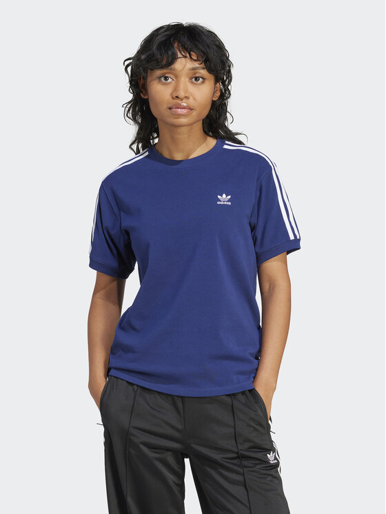 Női Póló adidas, Méret: M, Sötétkék, 3-Stripes IR8053