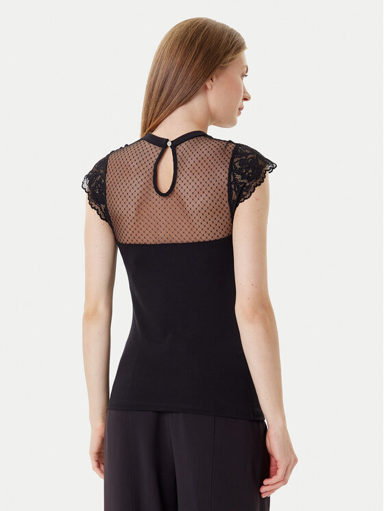 Morgan Morgan Bluse 252-DODO Schwarz Slim Fit