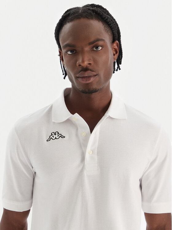 Kappa Kappa Polo majica Logo Sharas Mss 302B3D0 Bela Regular Fit