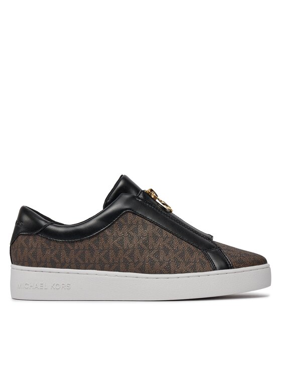 MICHAEL Michael Kors MICHAEL Michael Kors Sportcipők Keaton Zip Slip On 43R4KTFP2B Barna