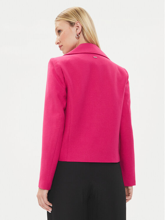 Morgan Morgan Cappotto di transizione 241-GSOSSO Rosa Straight Fit