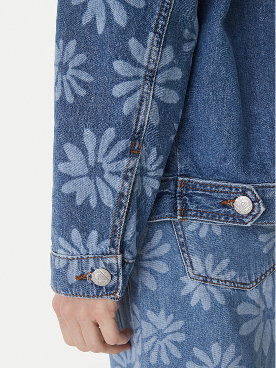 Roxy Roxy Τζιν μπουφάν Salty Horizon ERJJK03700 Μπλε Regular Fit