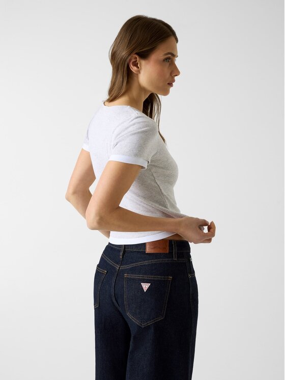 Guess Jeans Guess Jeans Top 183272 Szary Classic Fit