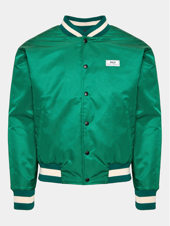 Mercer Amsterdam Mercer Amsterdam Kurtka bomber Unisex The Re-Varsity MEAP231010 Zielony Relaxed Fit
