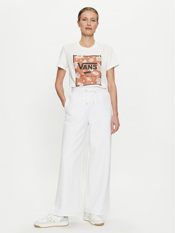 Vans Vans Spodnie dresowe Elevated VN000G9R Biały Regular Fit