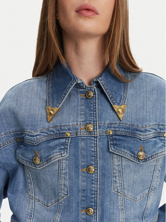 Versace Jeans Couture Versace Jeans Couture Kurtka jeansowa 78HAS450 Niebieski Relaxed Fit