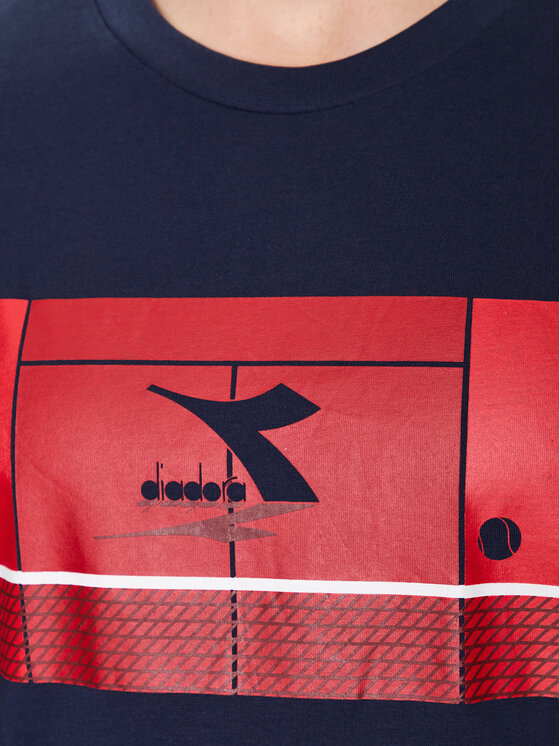 Diadora Diadora Póló Match Point 102.179312 Sötétkék Regular Fit