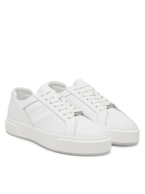 Calvin Klein Calvin Klein Снікерcи Basket Cups Lace Up Logo Tape YW0YW02007 Білий