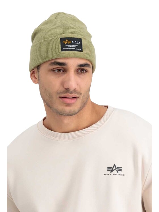 Alpha Industries Alpha Industries Czapka Alpha Industries Crew Beanie Stratos Khaki