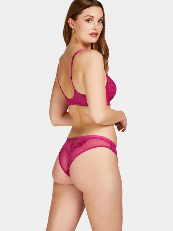 Hunkemöller Hunkemöller Сутиен без банели Bessie Non Wired Low D Pu 202655 Розов