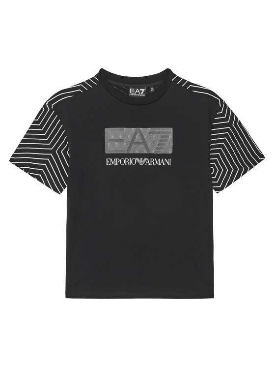 EA7 Emporio Armani T-Shirt 7B000044 AF10378 UC001 Czarny Regular Fit