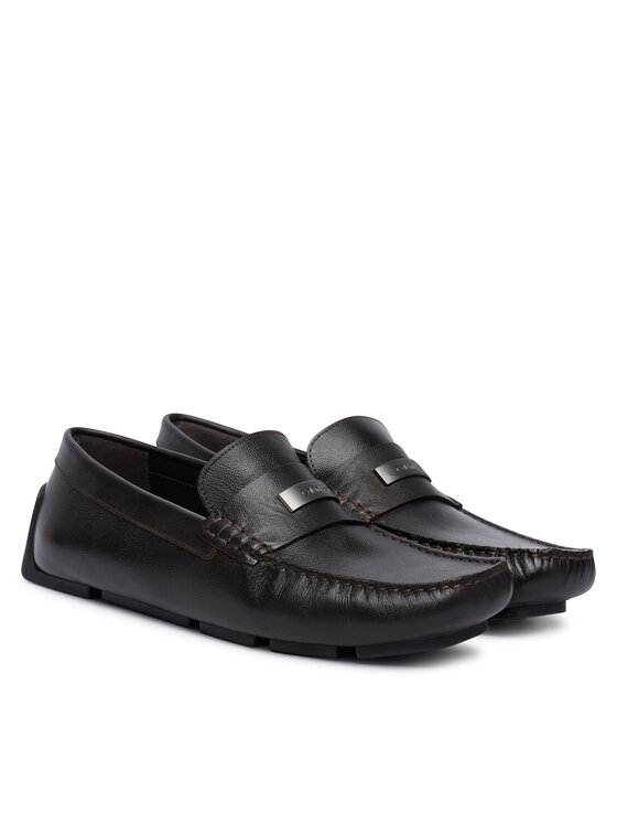 Calvin Klein Calvin Klein Μοκασίνια Driver Hdw Lth HM0HM02264 Σκούρο καφέ
