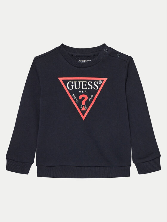 Guess Guess Pulóver N73Q10 KAUG0 Sötétkék Regular Fit