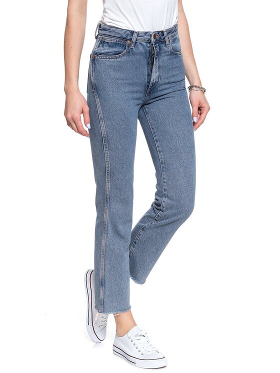Wrangler Wrangler Jeansy RETRO STRAIGHT Niebieski Straight Fit