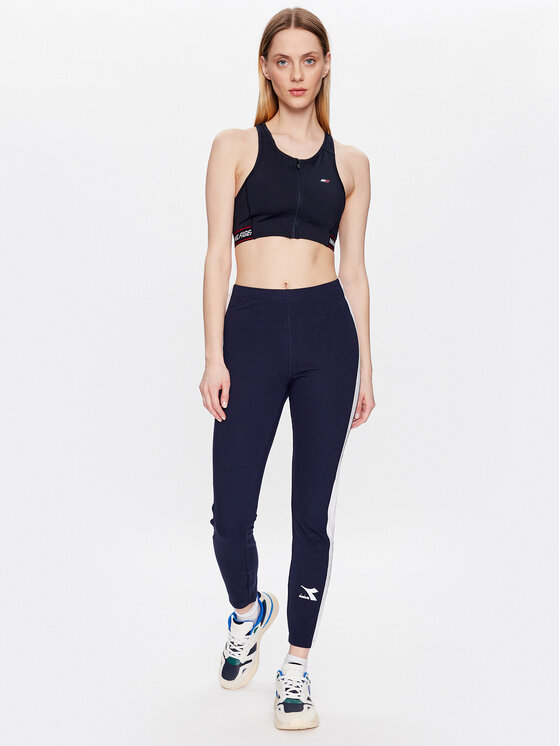 Diadora Diadora Legginsy Tweener 102.179326 Granatowy Slim Fit