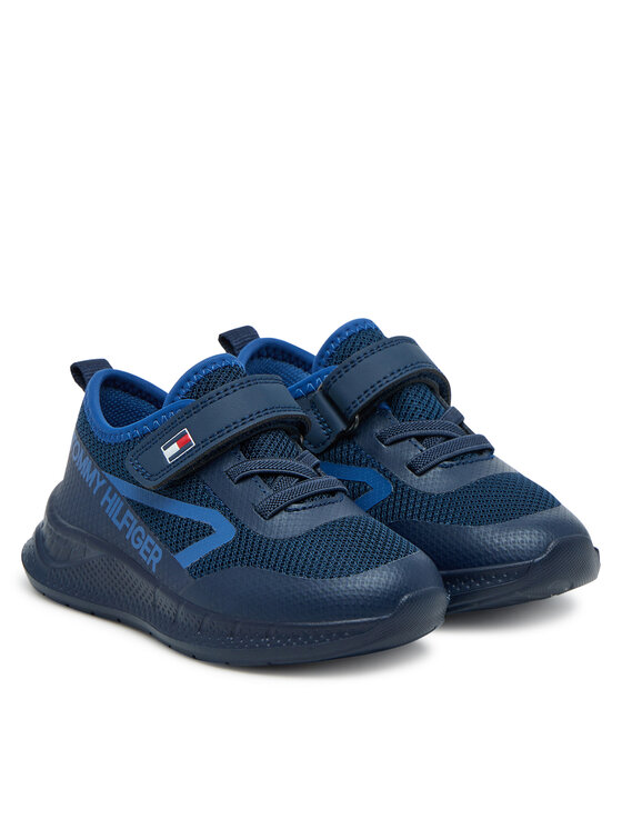 Sneakers Tommy Hilfiger Low Cut Lace-Up/Velcro Sneaker T1B9-34110-1843 M Bleumarin