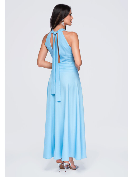 Ombre Ombre Sukienka wieczorowa LA-OM-DLR411 Niebieski Regular Fit