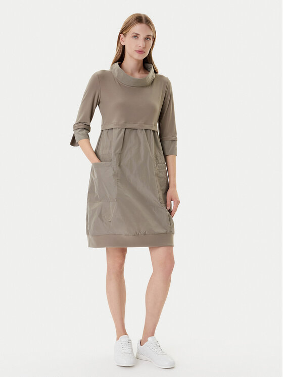 Joseph Ribkoff Joseph Ribkoff Ежедневна рокля 173444F25 Каки Regular Fit