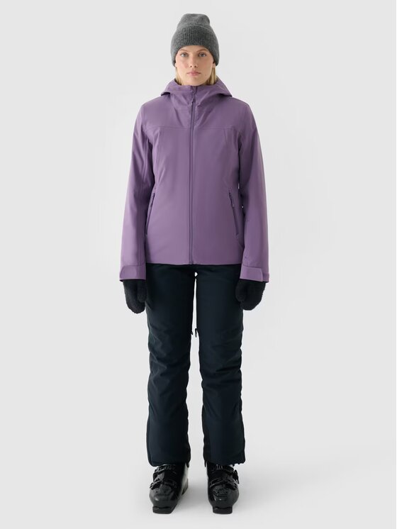 4F 4F Kurtka narciarska 4FWAW24TTJAF572-50S Fioletowy Regular Fit