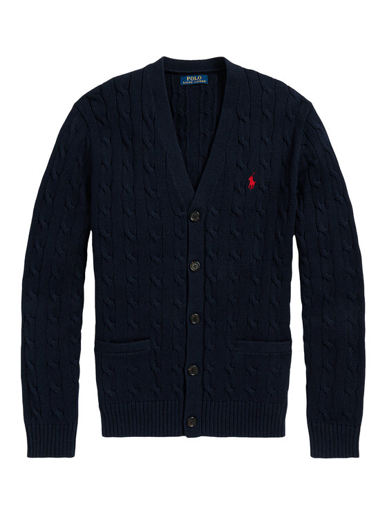 Polo Ralph Lauren Polo Ralph Lauren Kardigán 710890548004 Tmavomodrá Regular Fit