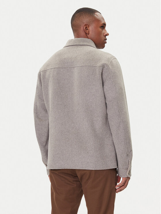Milestone Milestone Риза-яке MSBorgo 530755 60460 Сив Regular Fit