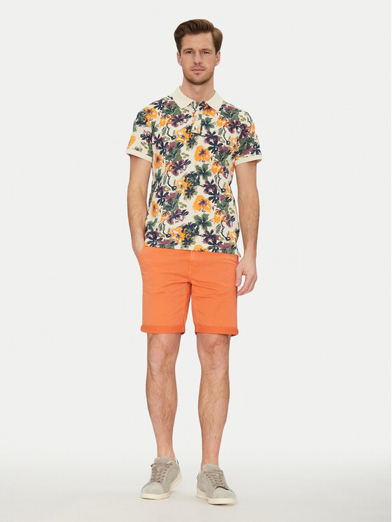 Blend Blend Šortky z materiálu 20717939 Oranžová Regular Fit
