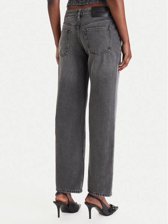 HUGO HUGO Jeansy Gilissi_5 50559124 Šedá Straight Fit