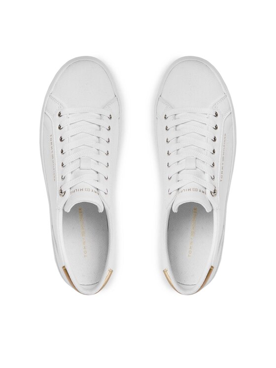 Tommy Hilfiger Tommy Hilfiger Сникърси Essential Vulc Canvas Sneaker FW0FW07682 Бял