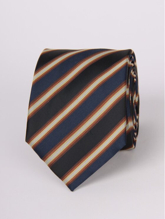 LARS LARS Krawat P3524 Granatowy