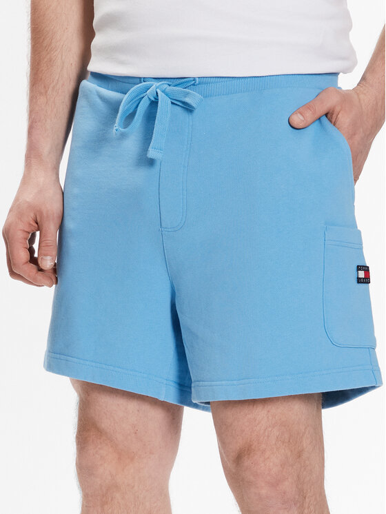 Tommy Jeans Tommy Jeans Pantaloni scurți sport DM0DM16330 Albastru celest Regular Fit