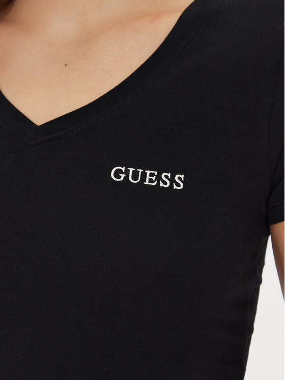 Guess Guess T-shirt O5RI02 KBBU1 Crna Regular Fit