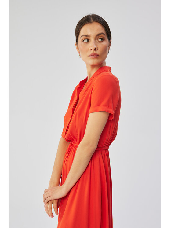Stylove Stylove Sukienka wieczorowa S366 Koralowy Comfortable Fit