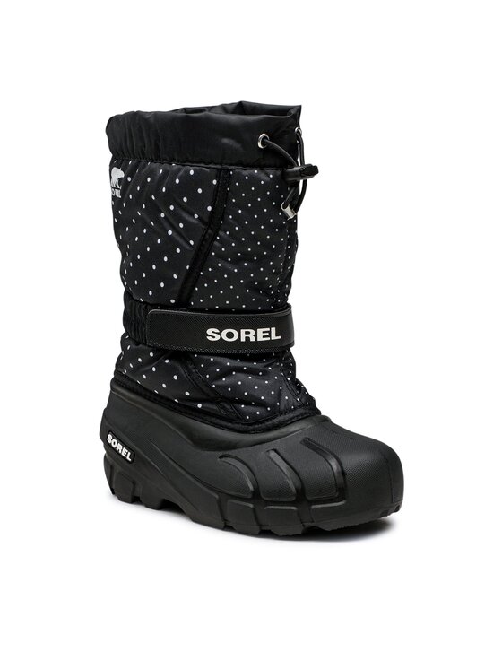 Sorel Sorel Μπότες Χιονιού Youth Flurry Print NY3503-010 Μαύρο