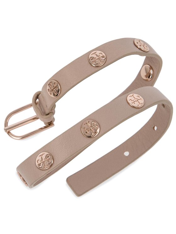 Tory Burch Bracelet Double Wrap Logo Stud Bracelet 11165816 Beige •  