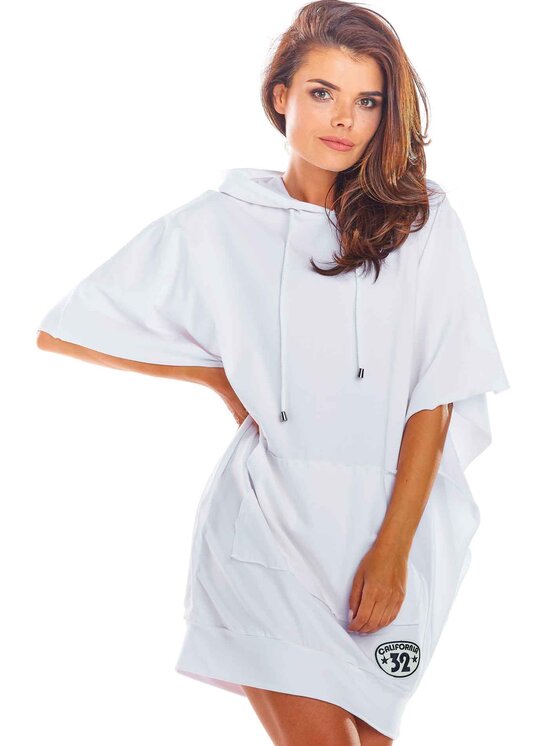 Infinite You Infinite You Sukienka letnia M215 Biały Basic Fit