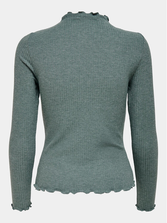 ONLY ONLY Bluza Emma 15180040 Zelena Slim Fit