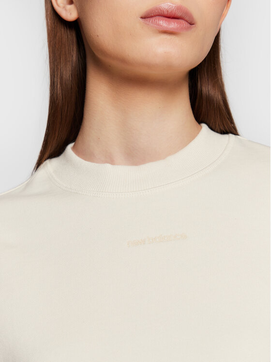 New Balance New Balance Sweatshirt Athletics Nature WT23555 Écru Relaxed Fit
