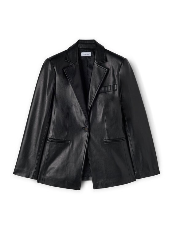 Motivi Motivi Giacca in similpelle Q654Q000835N033 Nero Slim Fit