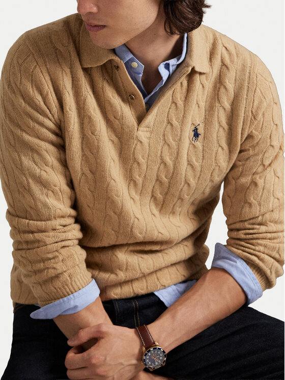 Polo Ralph Lauren Polo Ralph Lauren Megztinis 710974165004 Smėlio Regular Fit