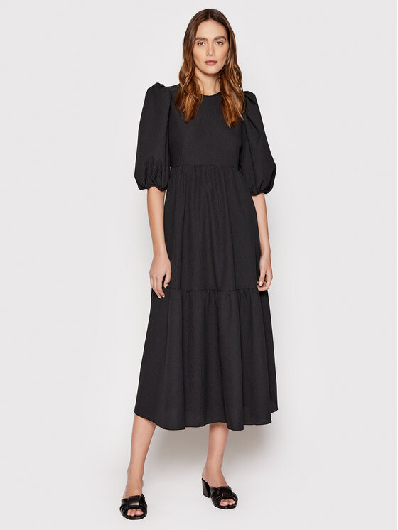 Notes Du Nord Rochie de zi Carrie 12620 Negru Regular Fit