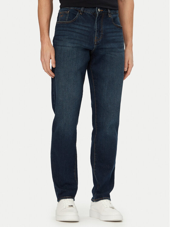 Armani Exchange Jeansy XM000049 AF14265 MB001 Granatowy Slim Fit