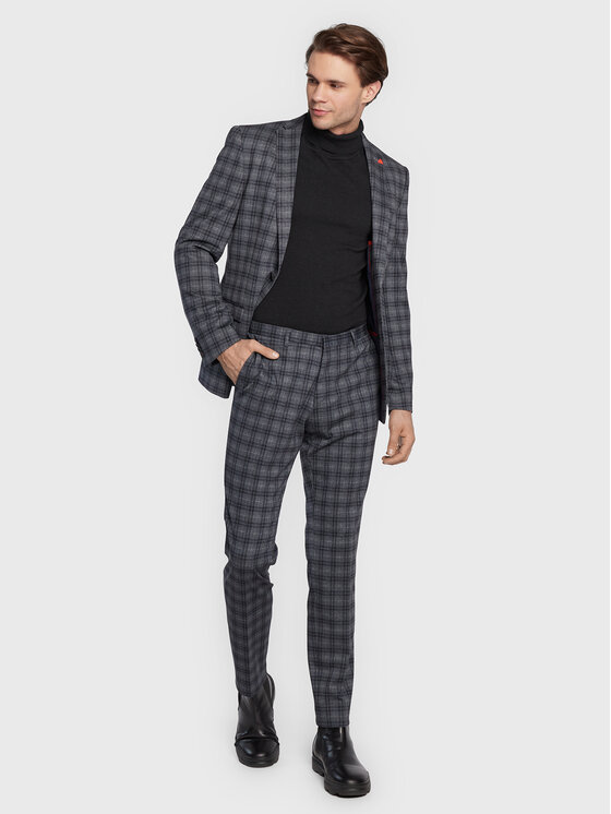 Giacca da abito 1002-00 Grigio Regular Fit