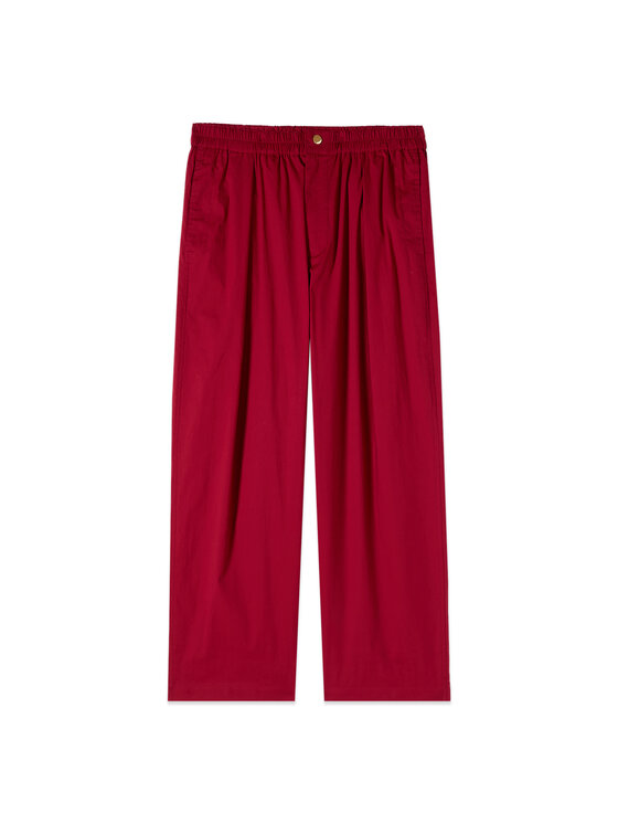 Oltre Oltre Spodnie materiałowe P043J002528N016 Bordowy Regular Fit