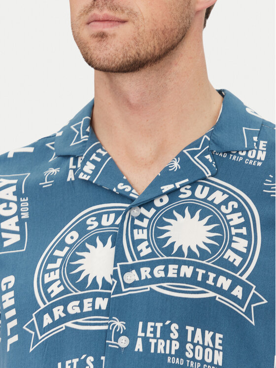 Blend Blend Koszula 20718228 Niebieski Regular Fit