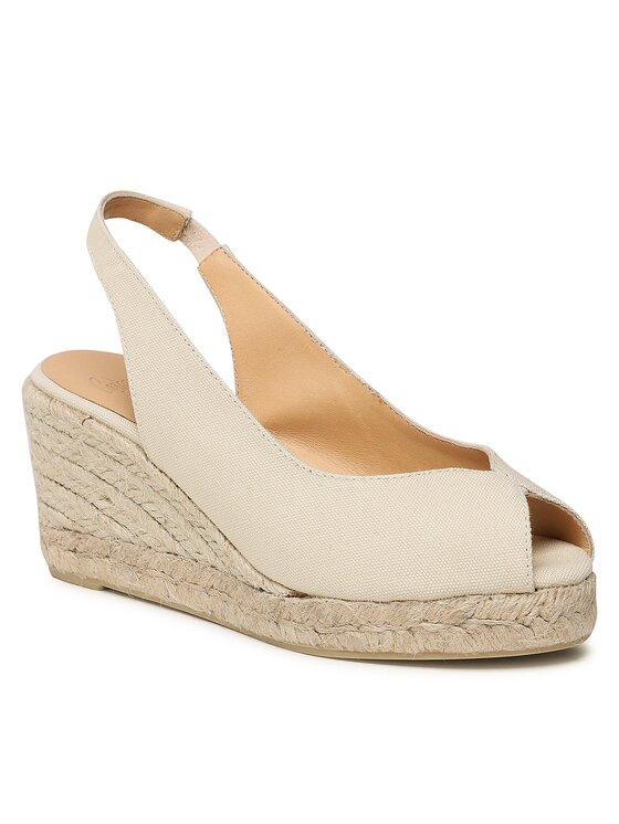 Castañer Castañer Espadryle Barbara/6/001 023056-203 Biały