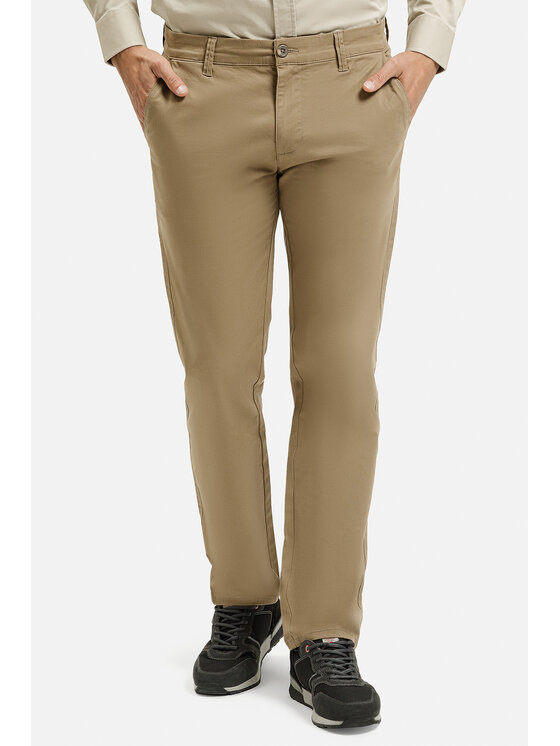 Cross Jeans Cross Jeans Chinosy F 194-958 Beżowy Tapered Leg