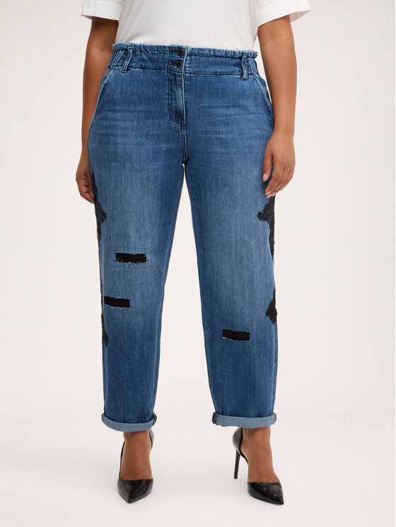 Fiorella Rubino Fiorella Rubino Jeansy P430T205434N024 Niebieski Boy Fit