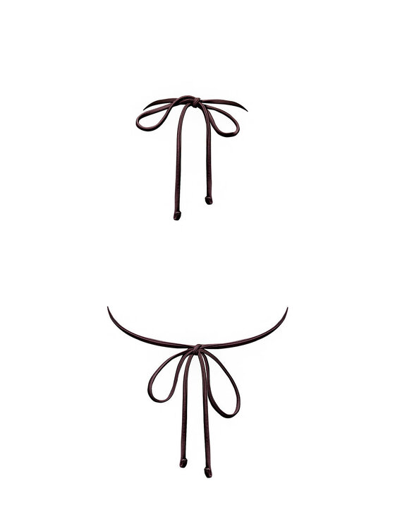 Love and Hate Love and Hate Bikini pezzo sopra Samoa Marrone